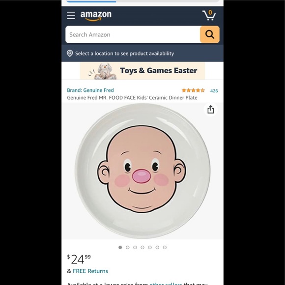 Genuine Fred Mr Food Face Plate - Picture 4 of 14